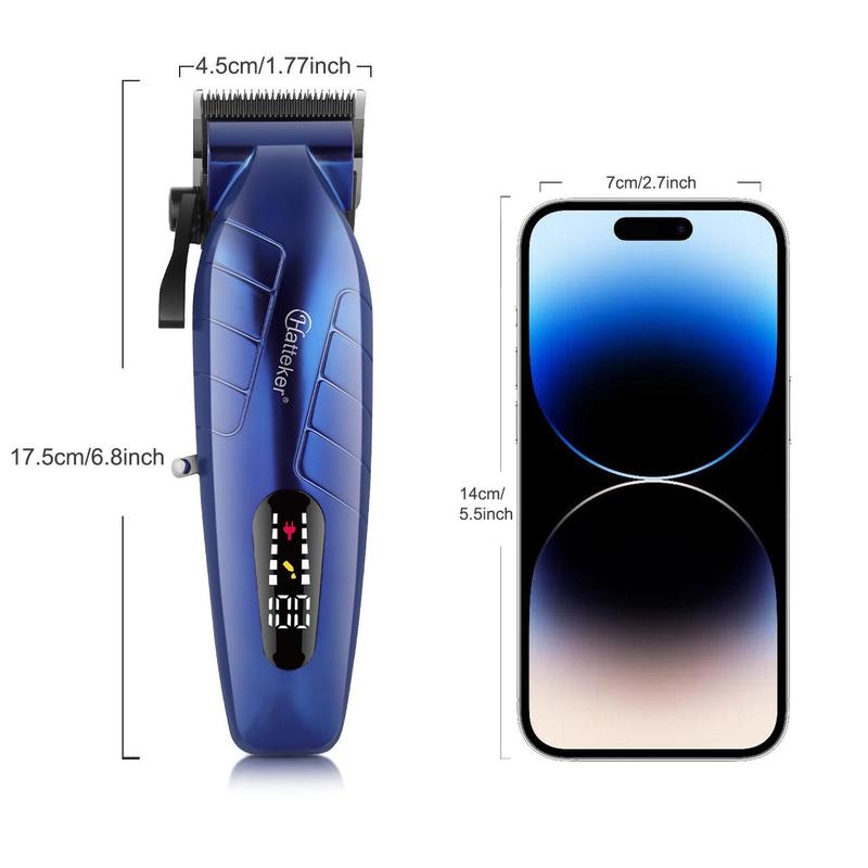 Portable Hair Clipper, 1 Set Rechargeable Hair Trimmer with Limited Comb & Charging Cable & Cleaning Brush & Charge, Great Gifts for Men