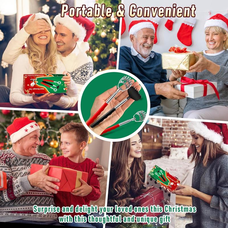 Extendable Back Scratcher, Funny Christmas Gift & Stocking Stuffer for Men, Women, Dad, Mom, – Comes with Gift Box  Body Care Comfort