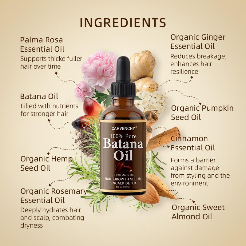 Batana oil and Rosemary oil (30 mL) , for promoting Hair Healthy, Nourishing the scalp, Strengthening healthy hair, Haircare Moisturizing