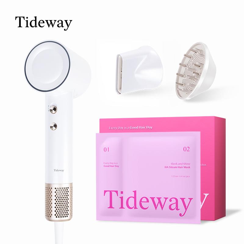Tideway High-speed Hair Dryer  blow dryer +Sleek and Shine HA Steam Hair Mask