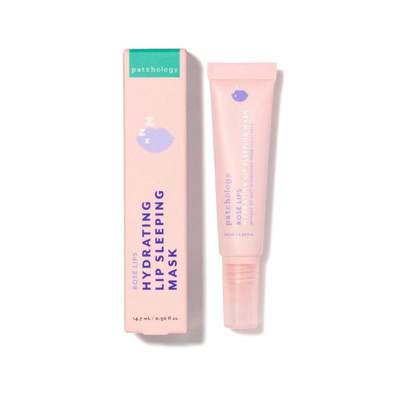 Patchology Rosé Hydrating Sleeping Mask – Plump, Smooth & Nourish Your Lips Overnight with Resveratrol & Hyaluronic Acid Skincare Moisturizing Lips