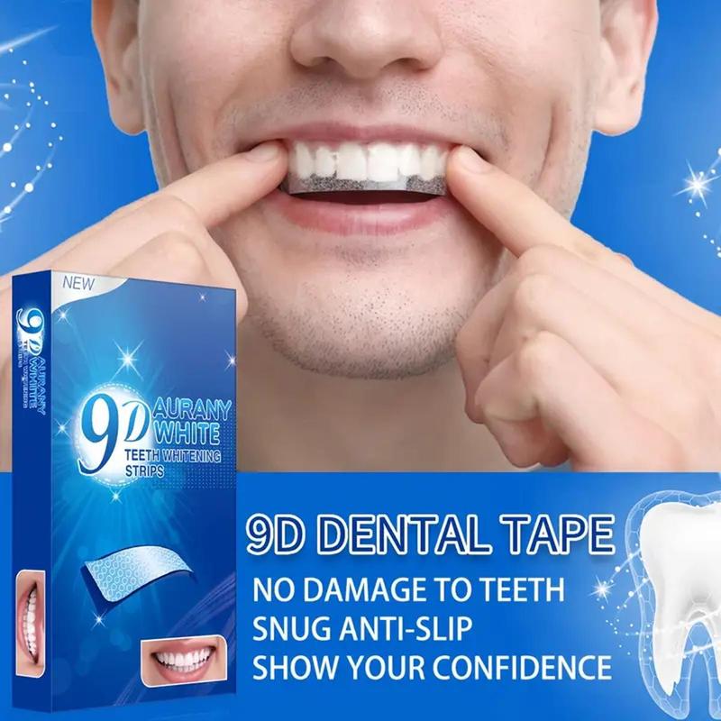 9D Teeth Brightening Strips, 7 14 21 42 Pairs Deep Cleaning Teeth Strips, Daily Oral Care Products for Men & Women, Teeth Stain Cleaner, Birthday Gifts