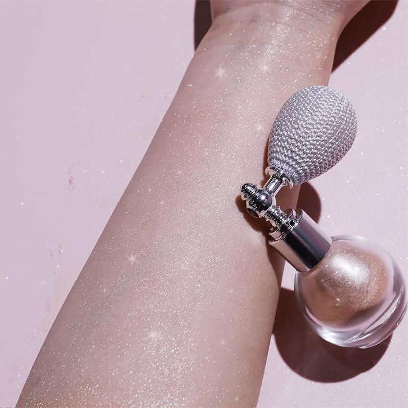 Highlighter Powder Spray,Glitter High Gloss Powder,Shimmer Sparkle Powder Makeup Spray, for Face Body Cosmetic