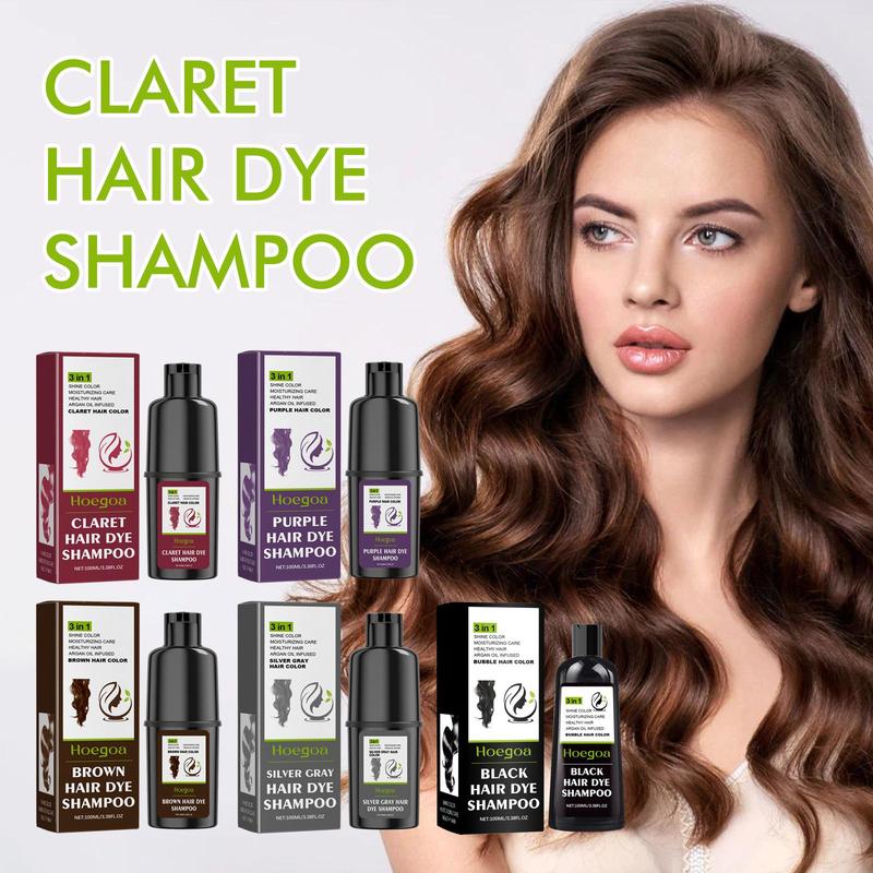 Hair Dye Shampoo, 1 Box Natural Extracts Moisturizing and Softening Hair Dyeing Shampoo, Gentle & Easy Color Shampoo, Hair Care Product for Men & Women