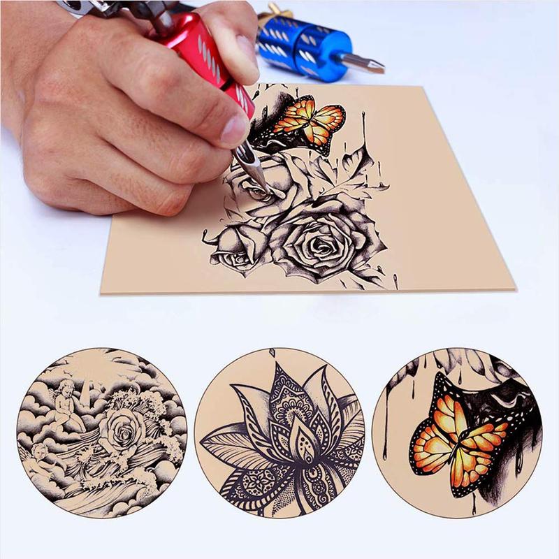 Blank Tattoo Practice Skins - Autdor 10Pcs Tattoo Skin Practice Double Sides 8x6