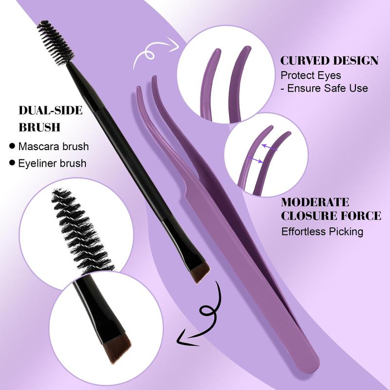 B&Qaugen DIY Lash Extension Kit, 280pcs Christmas Individual Lashes Cluster D Curl 9-16mm Eyelash Extension Kit, Waterproof Eyelash Clusters with Lash Bond and Seal, Glue Remover and Lash Tweezer for Girl Makeup, Lash Clusters Kit, Lashes Extension Kit