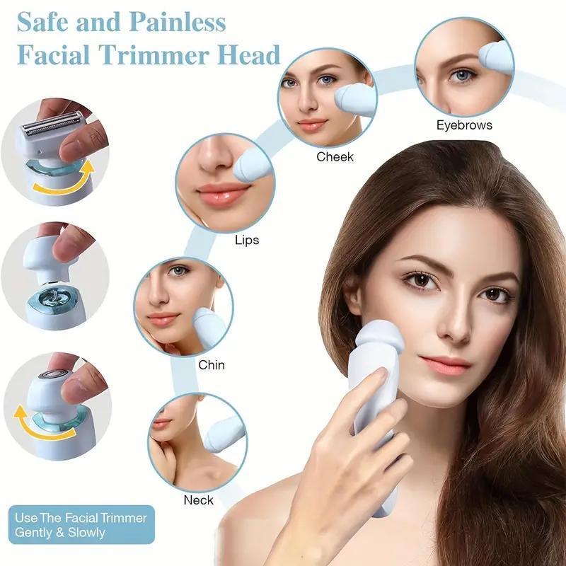 2 in 1 Electric Hair Removal Instrument, 1 Box Electric Hair Removal Machine & Accessories, Personal Care Appliances for Women, Gift for Girlfriend, Christmas Gift