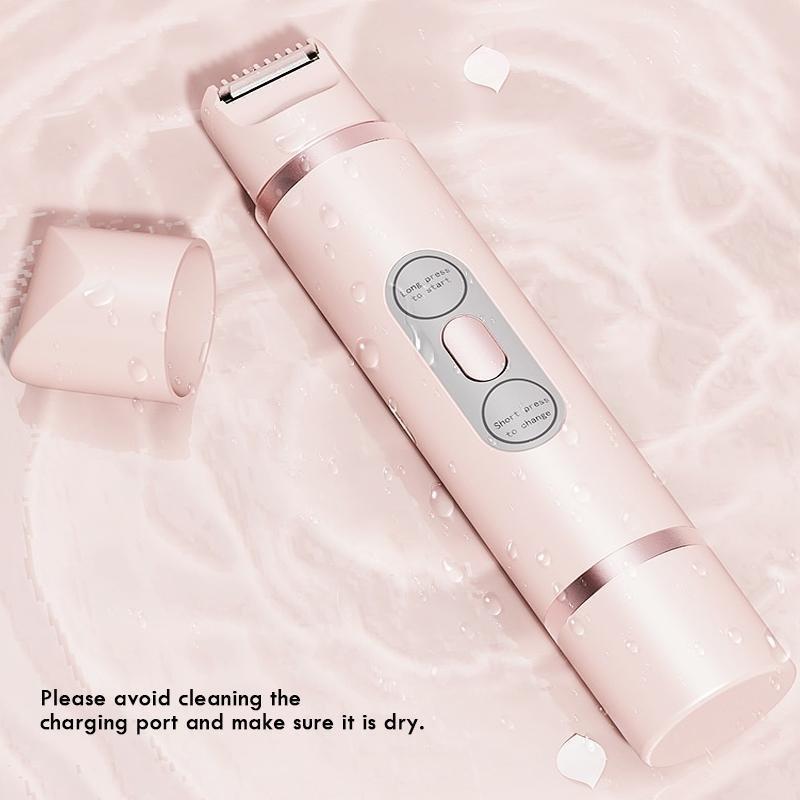 2 in 1 Electric Shaver for Women, 1 Box Professional Rechargeable Electric Shaver, Wet and Dry Use Body Trimmer for Home & Travel