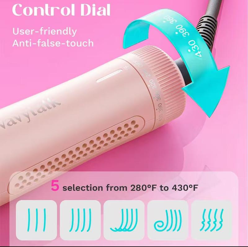 Wavytalk Airflow Styler 360° Cooling Air Hair Curler and Straightener 2 in 1