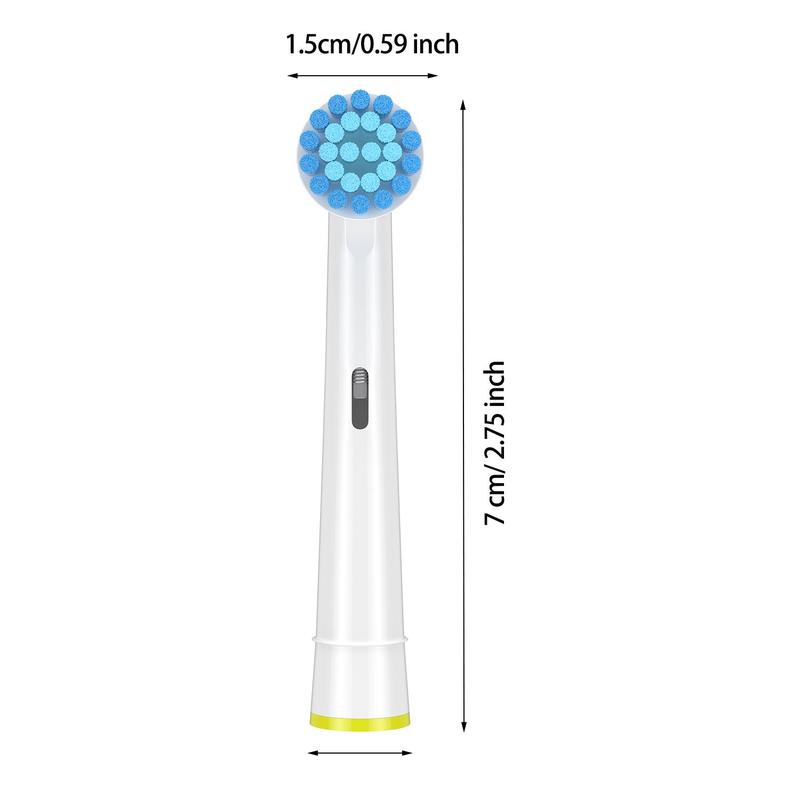 Replacement Toothbrush Heads, 16pcs set Sensitive Gum Care Electric Toothbrush Heads, Brush Heads Refill for Oral-B 7000 Pro 1000 9600  500 3000 8000
