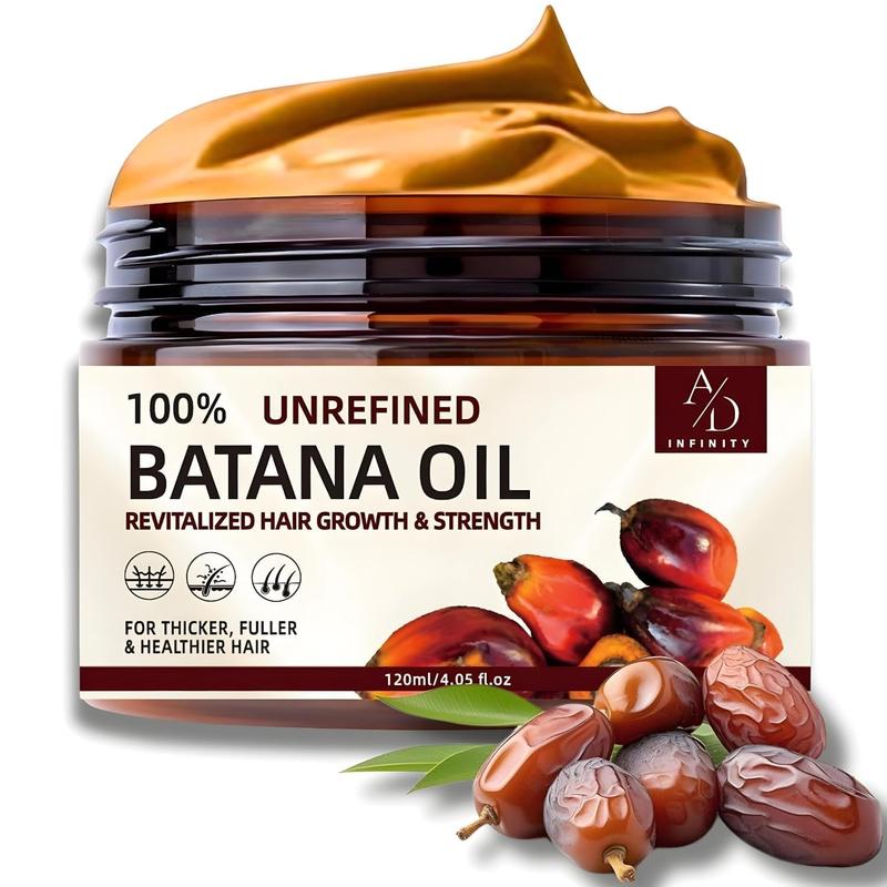 100% Unrefined Raw Batana Oil for Hair Growth Dr. Sebi Organic Pure from Honduras with Keratin, Coffee Extract & Other Ingredients to Enhance Efficacy for Thicker, Strength (4.02 oz, Butter)