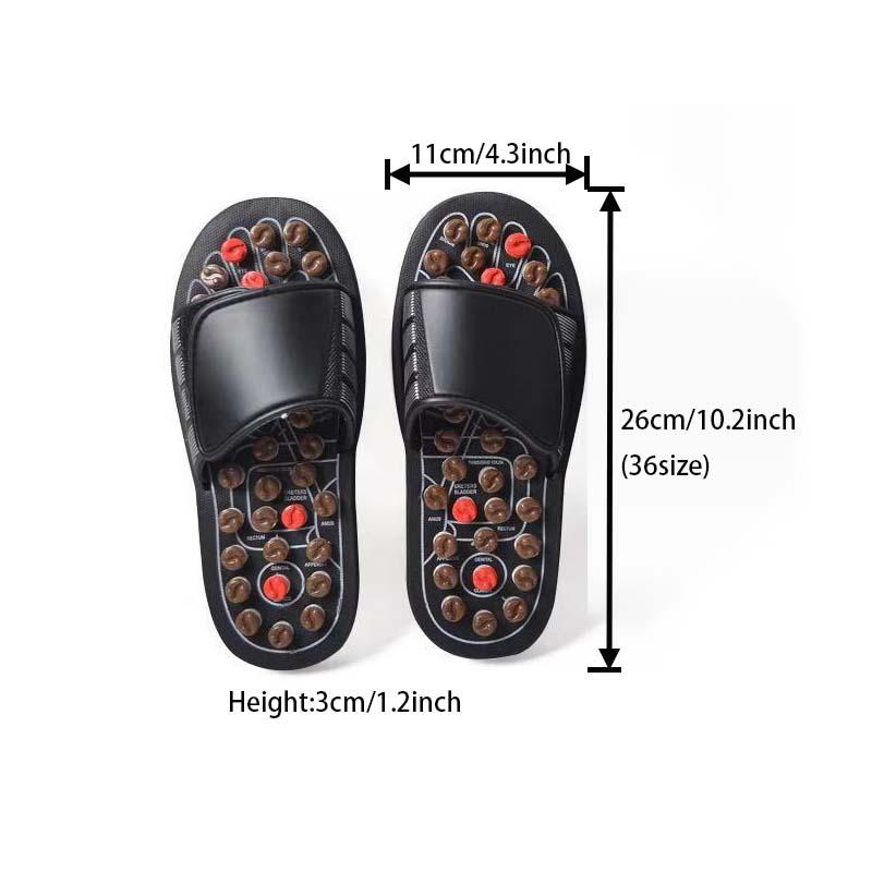 Rotating Press Sports Slippers, 1 Pair Acupuncture Points Rotating Press Sports Slippers, Foot Massage Slippers for Men & Women, Birthday Gift, Christmas, Christmas Gift