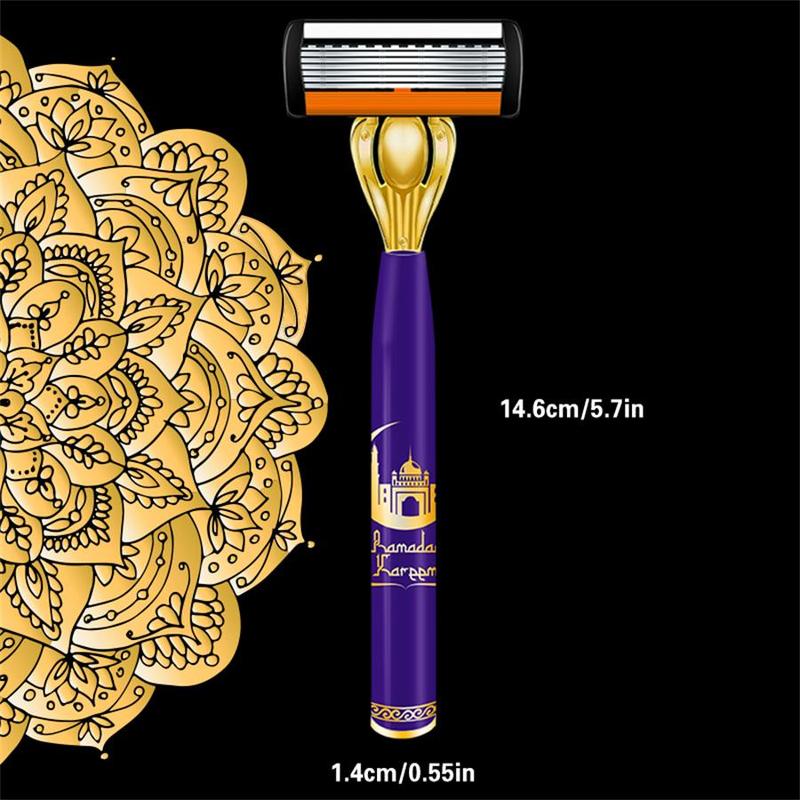 Classic 7 Layer Safety Razor Set, 1 Count Handheld Razor Holder with Razor Blade, Washable Razor for Men, Men's Care Tool