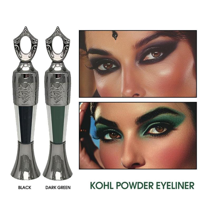 Unique Style Eyeliner Powder, 2 Counts Long-lasting Power Eyeliner, Gentle and Skin-friendly Eye Makeup Power for Charming Eye Makeup, Skincare Products, Christmas Gift
