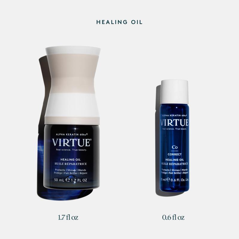 Virtue Healing Hair Oil, Hair Treatment Serum for Damaged Hair, Shake to Activate, Color Safe, 1.7 Fl Oz Haircare Comfort