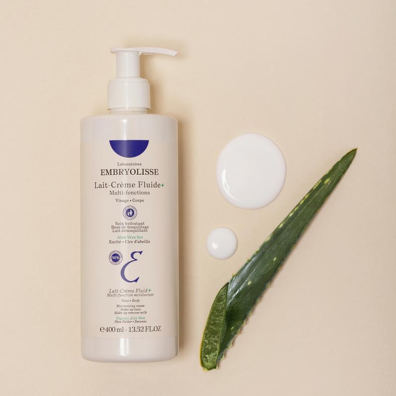 EMBRYOLISSE Lait Creme Fluid+ 13.52 fl.oz. Face & Body Moisturizer - Makeup Primer - after-sun, after-shave - Hydrating Face Moisturizer All Skin Type