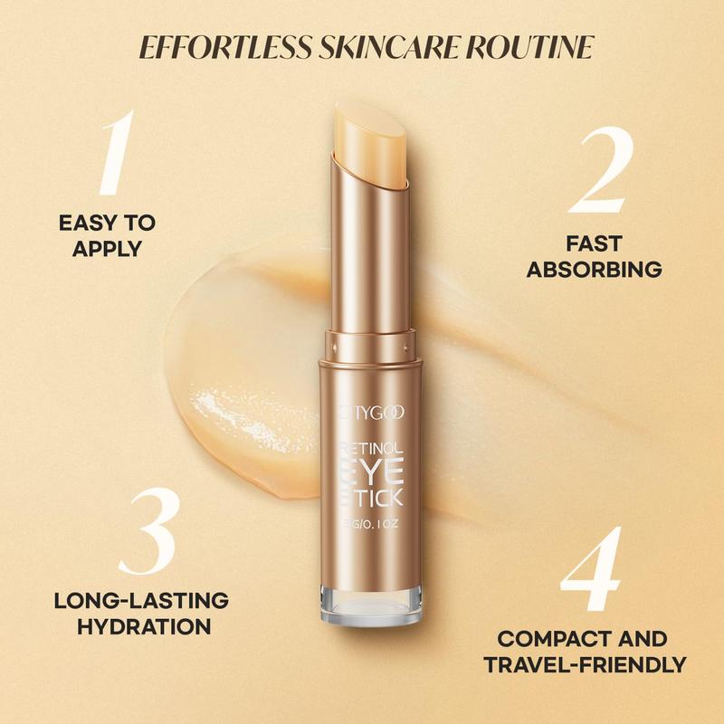 CITYGOO Retinol Eye Stick With Collagen & Hyaluronic Acid, Reduces Dark Circles, Wrinkles, Puffiness, Bags, Fine Lines, Anti-Aging Eye Cream