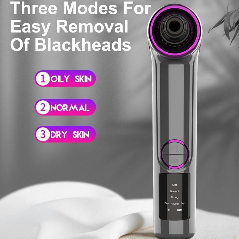 Electric Facial Pore Cleaner, 1 Set 2 in 1 Blackhead Vacuum Extractor, Professional Pore Extractor Acne White Heads Removal Tool for Women & Men