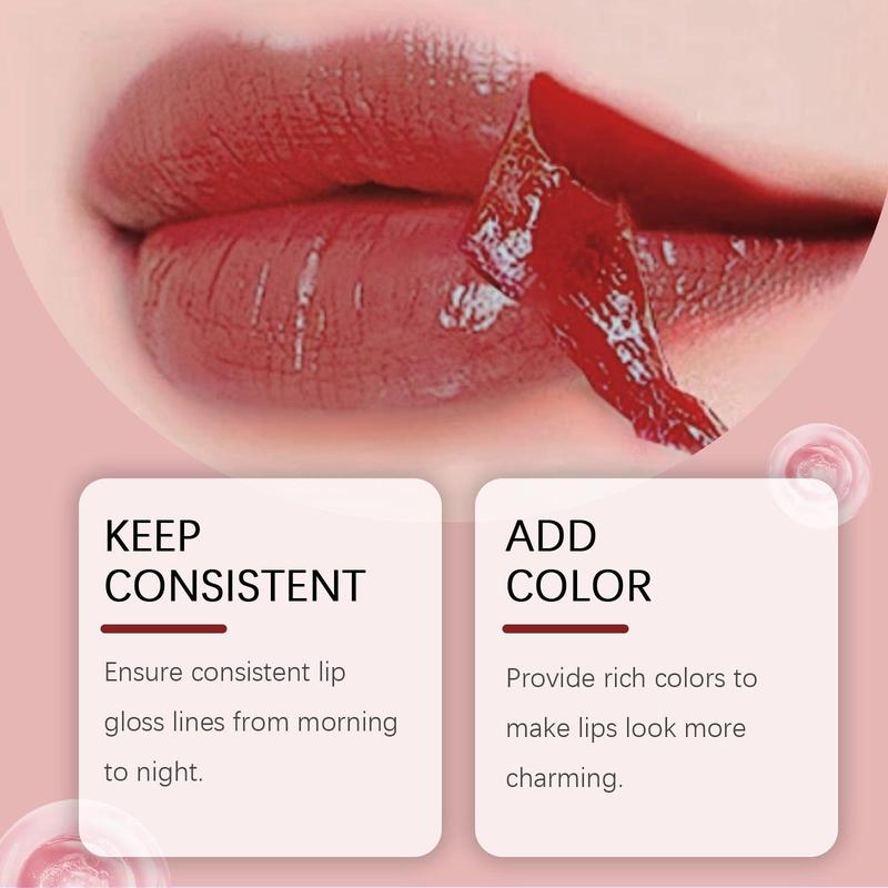 Peel Off Lip Liner, 3 Counts set Waterproof Long Lasting Lip Liner, Easy Coloring Lip Liner Pen, Suitable for All Occasions Lip Makeup, Christmas Gift
