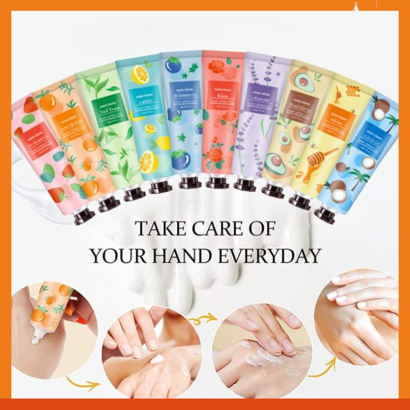 10 Pack Hand Cream for Dry Cracked Hands, Christmas Gifts, Stocking Stuffers  Gifts, Natural Plant Fragrance Mini Hand Lotion Moisturizing Hand Care Cream