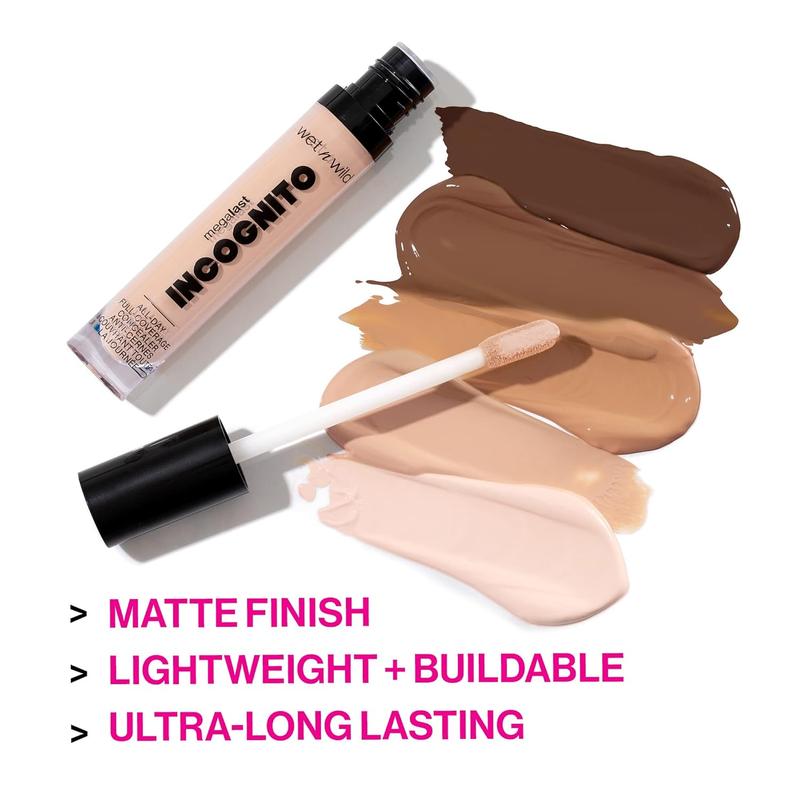 wet n wild Mega Last Incognito All-Day Full Coverage Liquid Matte Concealer, 0.18 Ounce