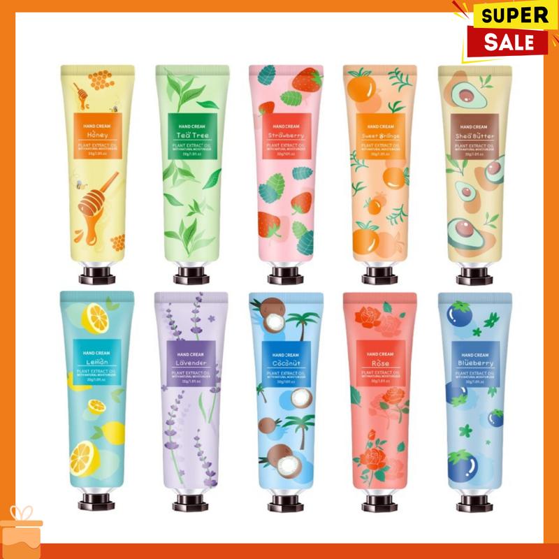 10 Pack Hand Cream for Dry Cracked Hands, Christmas Gifts, Stocking Stuffers  Gifts, Natural Plant Fragrance Mini Hand Lotion Moisturizing Hand Care Cream
