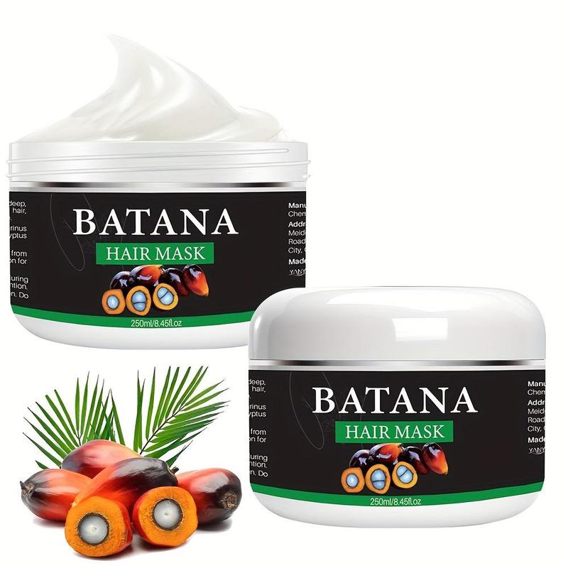 Batana Oil Hair Mask & Hair Care Serum, 2 Counts set Deep Moisturizing Hair Mask & Hair Care Serum, Hair Care & Styling Product for Women & Men, Christmas Gift