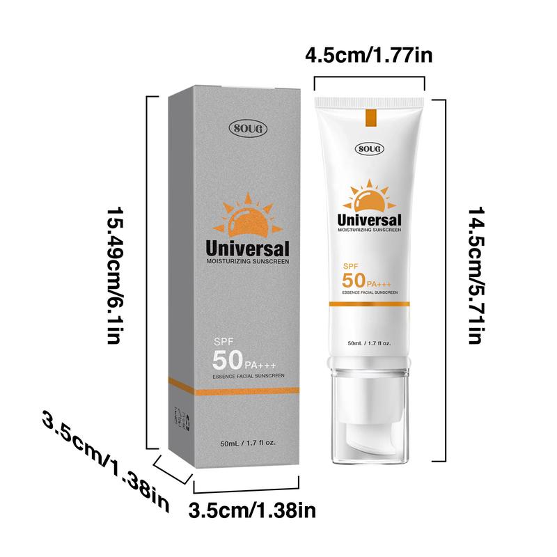 Soug Tinted Sunscreen for Face, sunscreen to prevent sunburn and tanning Protector Solar Con Color Anti-Sunburn & Moisturizing, SPF 50 Guard, Perfect for Summer Season, Effective Anti-Aging Protection - Your Ultimate Sun Care Solution. Facial Skincare
