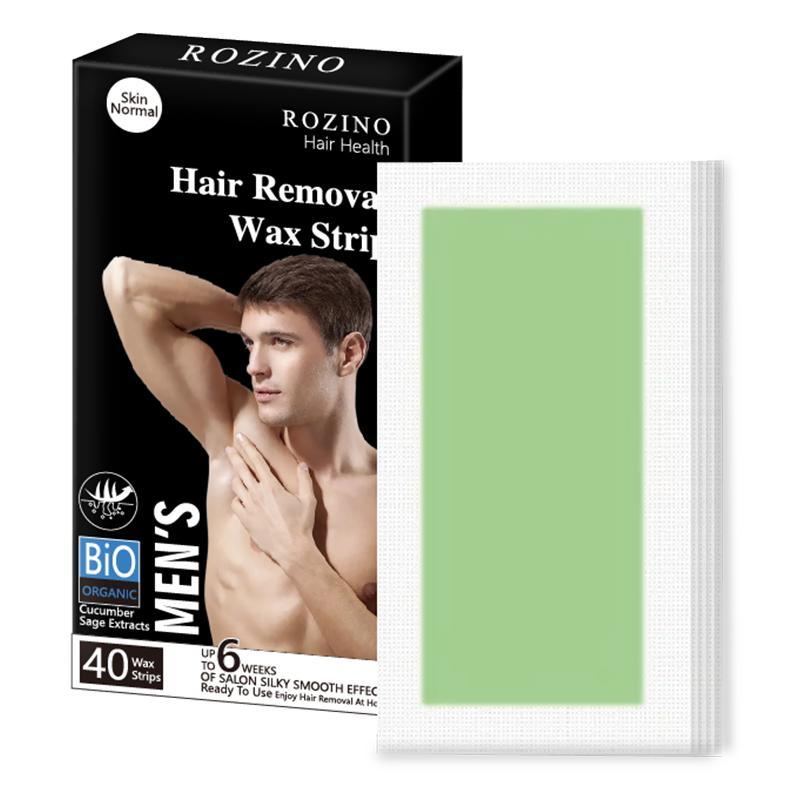 Wax Strips for Arms, Legs, Chest, Back, 40pcs set Hair Removal Waxing Strips, Painless Hair Removal Products for Men & Women