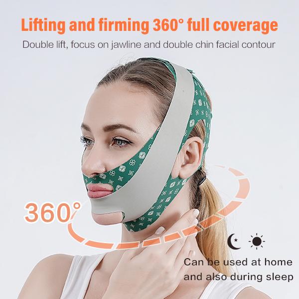 BOMKADI Reusable V-Line Lifting Mask Double Chin Reducer for Skin Tightening, Sagging Skin Relief and Slimming for Men and Women Facial Skincare