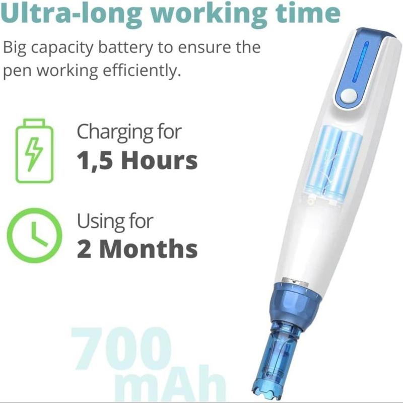 Wireless Micro Needling Pen, 1 Box Electric Facial Beauty Pen, Professional Facial Skin Care Tool for Women & Men