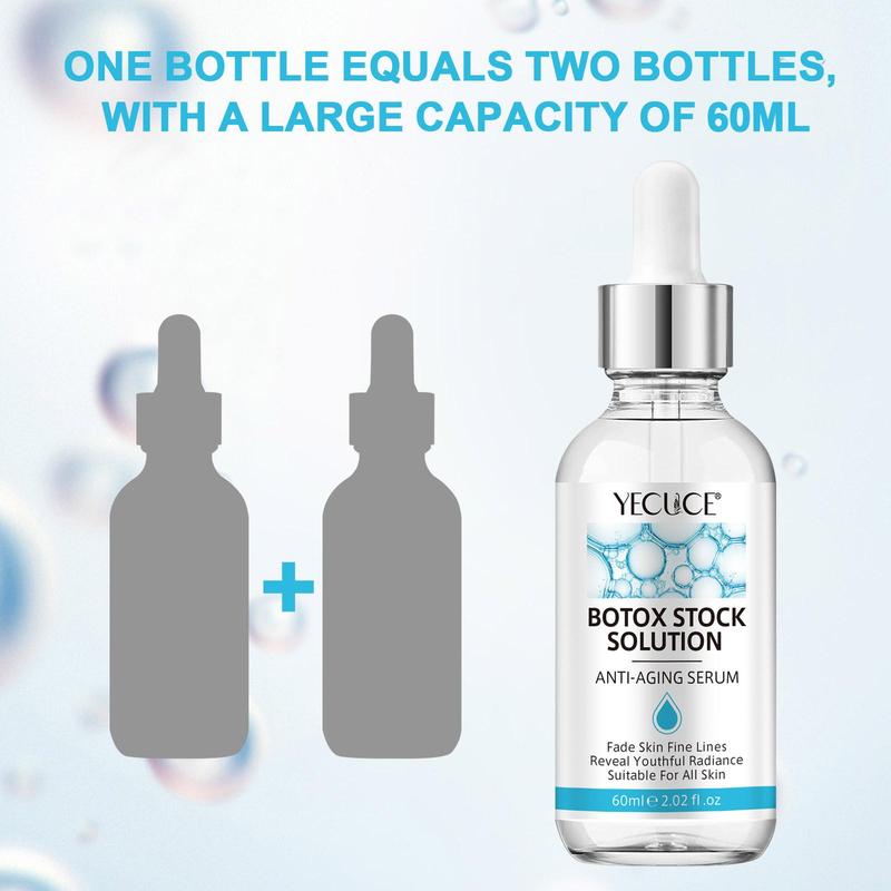 Botox Stock Solution, Skin Moisturizing & Brightening Serum, Tightening and Lifting Skin Care Product for Women & Men Daily Use