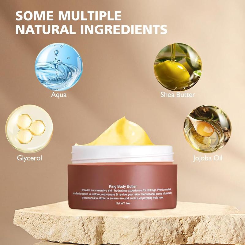 Crowned Skin Body Butter for Men, Crowned Skin Monarch Body Butter,Crowned Skin Cologne Body Butter for Men,Crowned Skin Organic Cologned Body Butter -Body Butter for Men (1PCS, 1.76 Fl Oz)