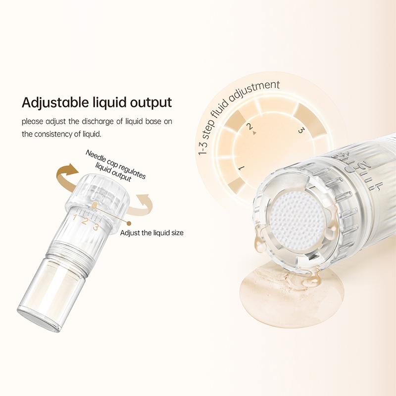 New arrival hydra series dr Pen hydra. Pen H5 Professional Wireless Electric Derma Pen With 12pcs Round Nano Cartridges, Adjustable Liquid Output, Leakproof Design, Skin Care Beauty Tool For Serum Needle length 0.1mm