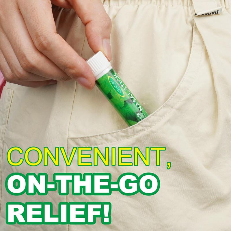 Nasal Stick, 4 Counts bag Refreshing Nasal Suction Stick, Quick Refreshment, Easy To Carry, Prevents Sleep, and Breathes Fresh Air