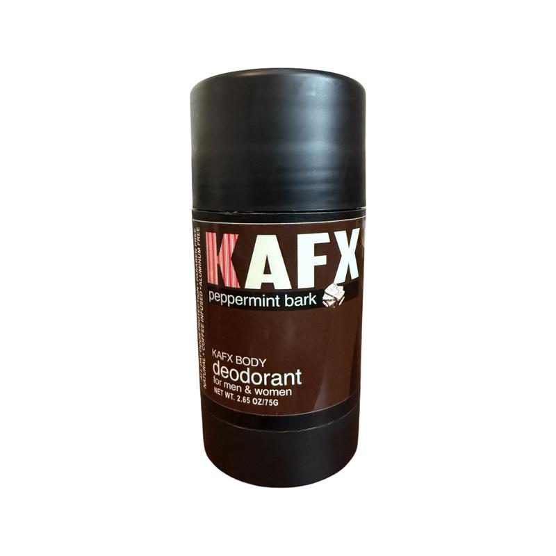 KAFX Body Peppermint Bark Coffee Infused Natural Deodorant Organic Body Care Coconut