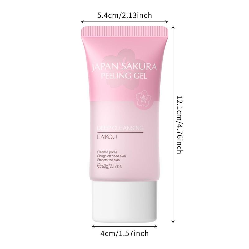 Cherry Blossom Exfoliating Face Scrub, Sakura Facial Scrub Exfoliator, Deep Cleansing Face Cleanser, Deeply Hydrate & Comfort Facial Skincare Gift