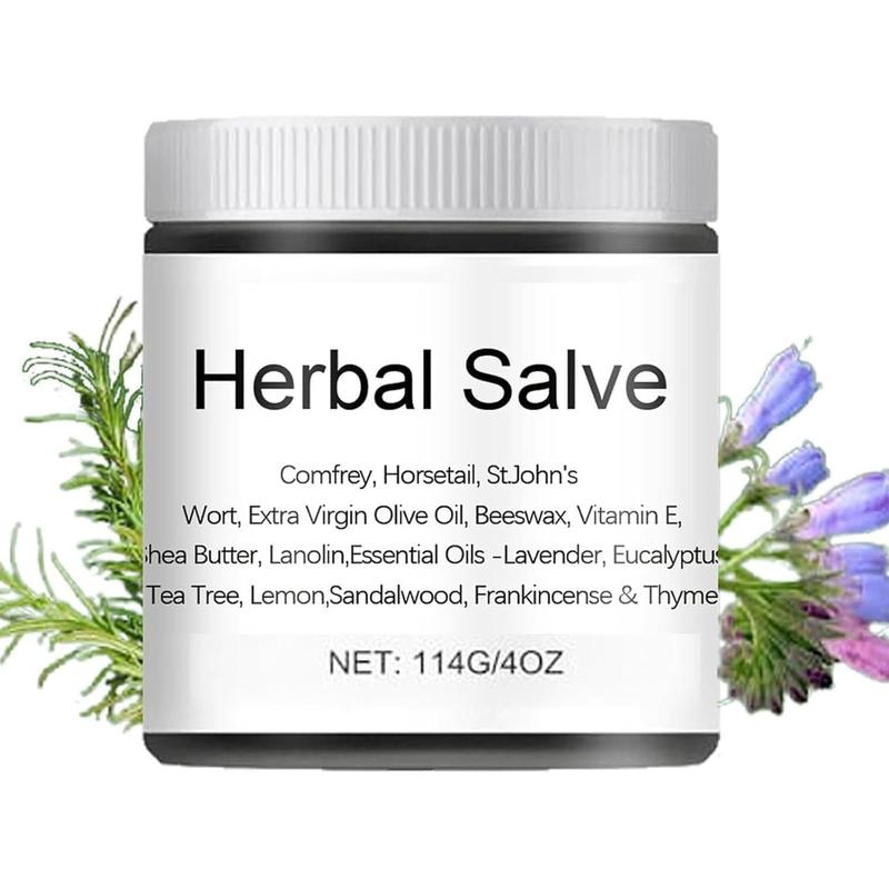 Organic Herbal Salve 4oz - Comfrey Organic Herbal Salve Cream Ointment Effective(1 Bottle) body oil