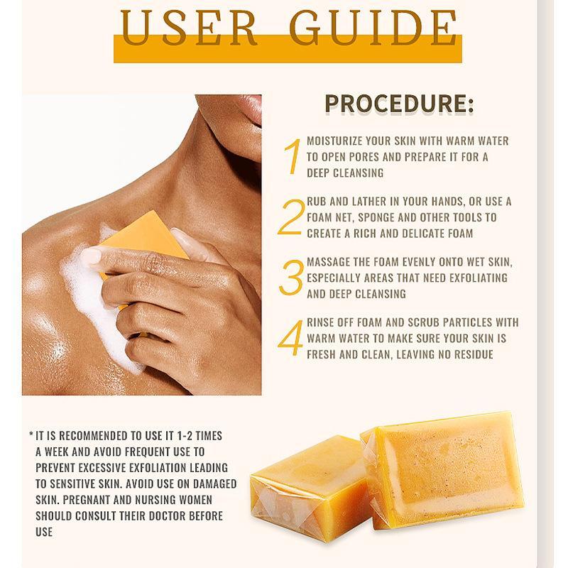 Turmeric & Kojic Acid Soap, 4 9 15pcs Lemon Bath Soap, Skin Brightening Exfoliating Handmade Soap, Gentle and Moisturizing Soap for Face and Body