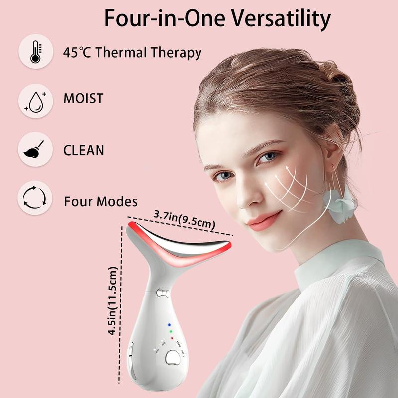 Facial Massager, Neck Massager for Christmas Gift, Facial & Neck Massager Tool, Electric Neck Face Lifting Tool, Facial & Neck Skin Care Tool, Gifts for Women