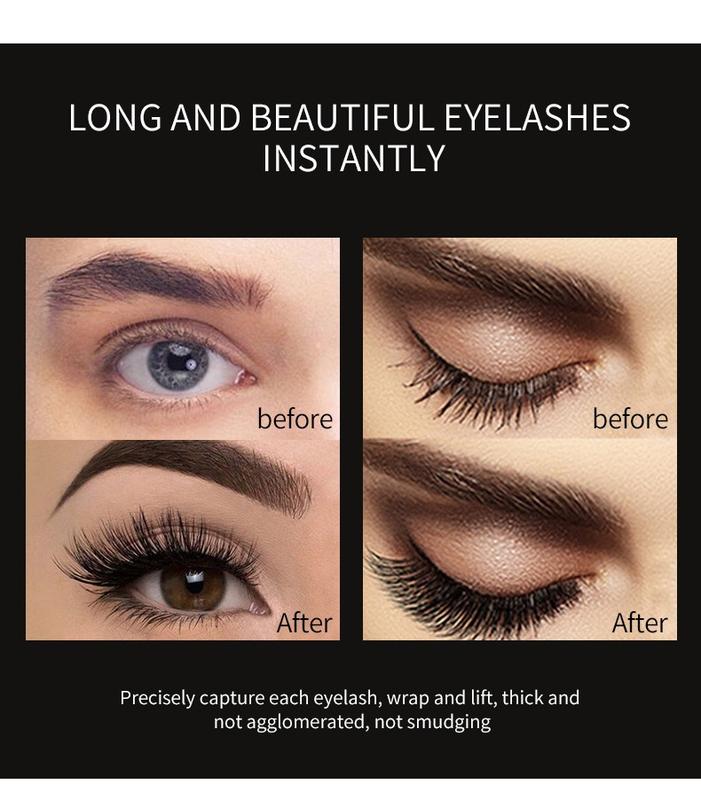 1.4X Bigger Eye Look Volume Mascara,Smudge Proof, Long Lasting Curling,Lengthening Volumizing, Coral Canton Diamond Mascara