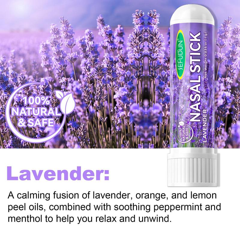 Natural Plant Essential Oil Nasal Stick, 4 Counts set Refreshing Nasal Stick, Nasal Congestion Relief Stick, Work Study Efficiency Enhancer