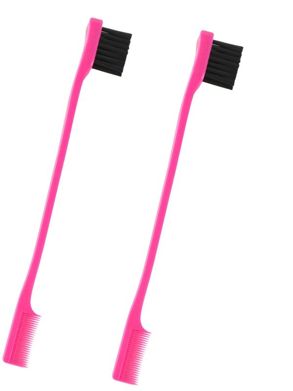 Double-sided  Edge & Back Brushing (5pcs), Hair Styling Brush, Professional Hair Styling Tool for Women & Girls