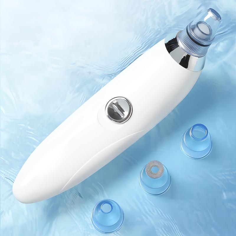 Hot-selling new blackhead remover pore vacuum, with 4 suction heads, 3 suction strengths, USB rechargeable, a facial acne extraction tool.