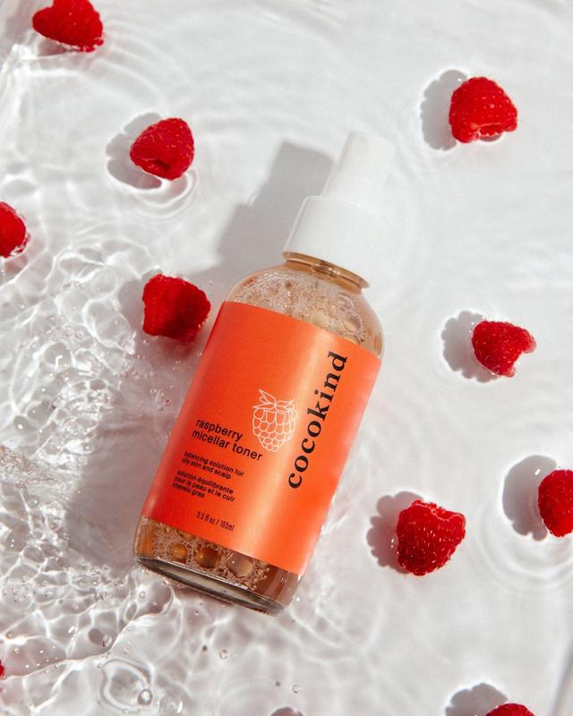 Raspberry micellar toner