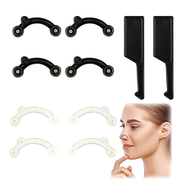 Nose Up Lifting Shaper, 4 Pairs Nose Up Shaper, Invisible Nose Slimming Device, Silicone Beauty Tools for Women