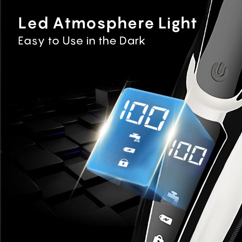 [Black Friday Sale] Electric Shaver Razor for Men 3 in 1 USB Rechargeable 100% Waterproof Rotary for Shaving with Nose Trimmer Sideburns Trimmer Face Cleaning Brush, Grooming Kit Electric Shaver for Men Valentine's Day Gift rechargeable men