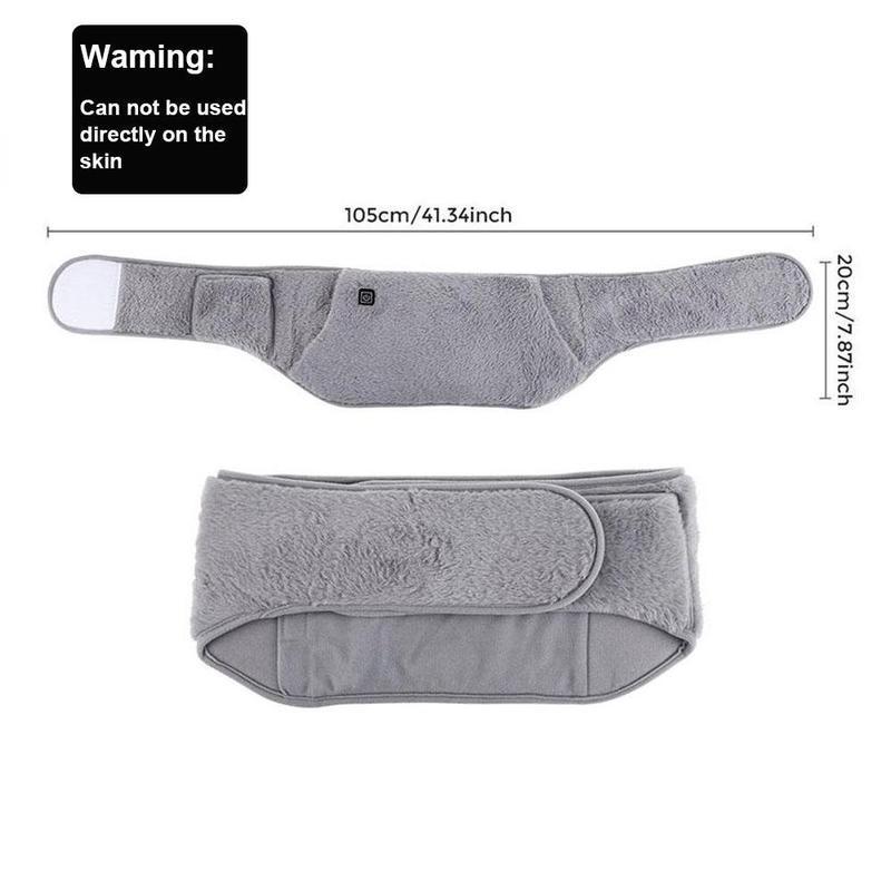 Portable Electric Heating Pad, 1 Box USB Rechargeable Heated Waist Massager, 3-temperature Control Heating Belt, Handheld Women's Massager Heating Pad, Christmas Gift