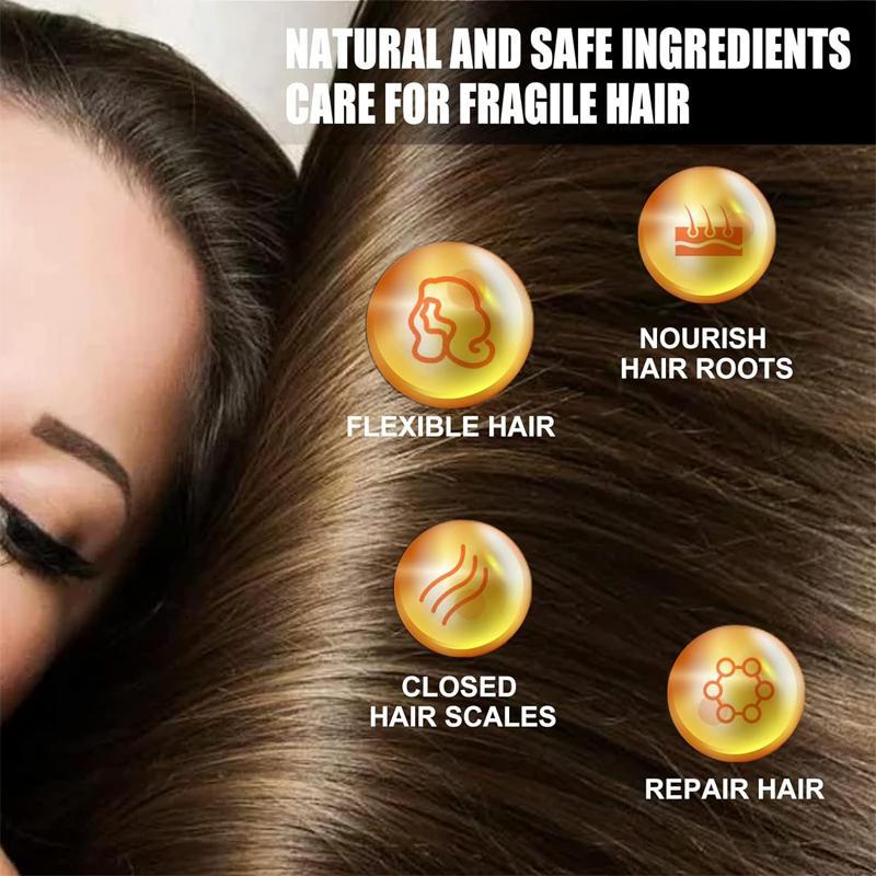 Rose Hair Essential Oil for Dry Hair, Hair Care & Styling Product for Women, Silky Smooth Hair & Scalp Treatments for Daily Use