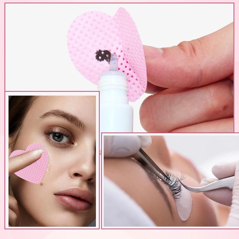 Heart Shaped Lint Free Nail Wipes, 600pcs 1000pcs Soft Nail Polish Remover Pads, Non-Woven Nail Polish Remover Wipes, Lint Free Wipes For Nails, Eyelash Extensions, Lash Glue